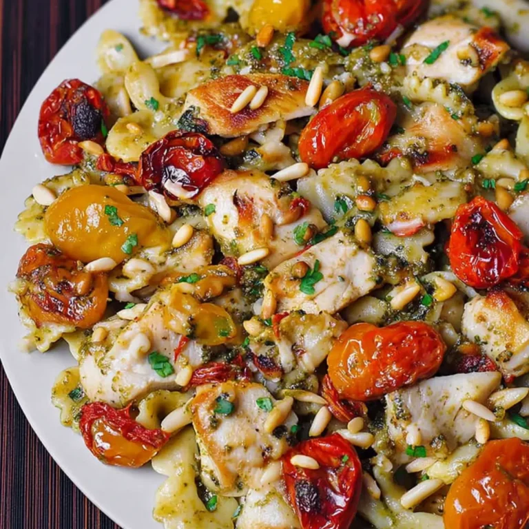 Cremige Hähnchen Pesto Pasta