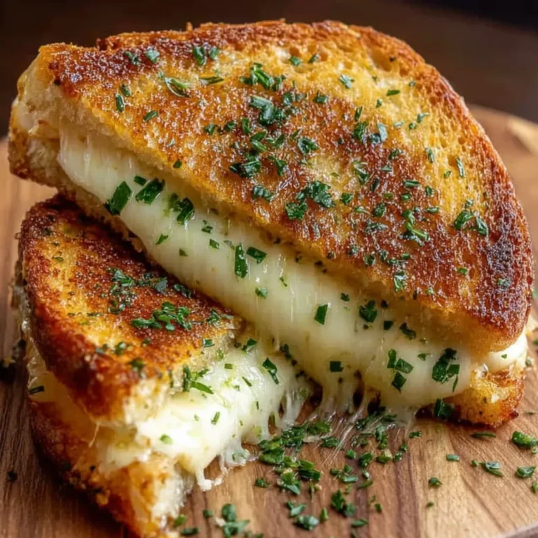 Grilled Cheese mit Knoblauchbrot
