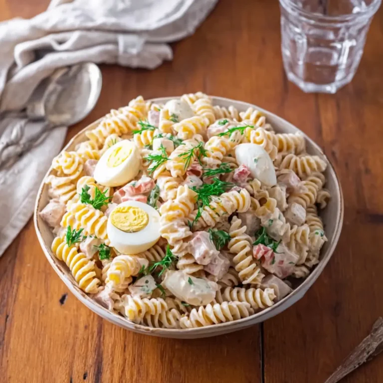 Klassischer Nudelsalat mit Mayo