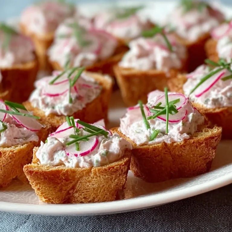 Korollen aus Toastbrot mit Radieschenaufstrich