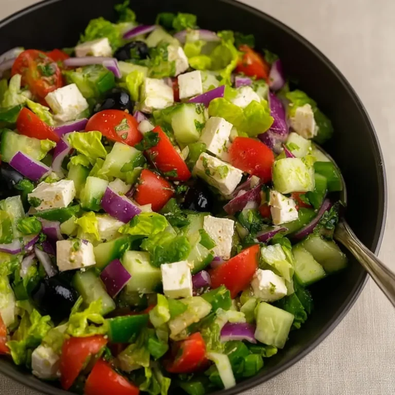 Mediterraner griechischer Salat