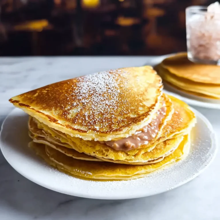 Pfannkuchen mit Mineralwasser
