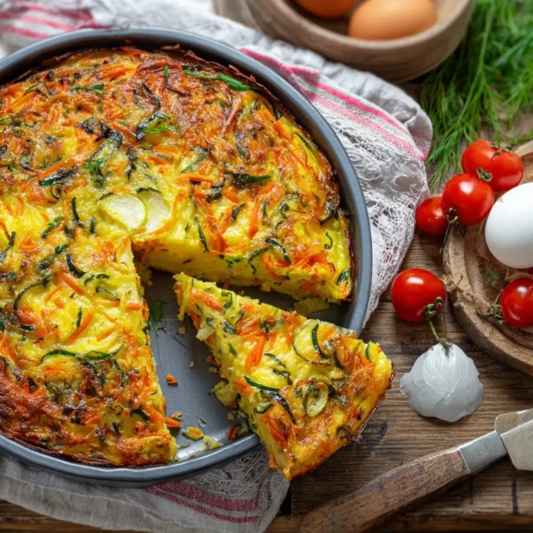 Vegetarischer Kartoffelauflauf mit Zucchini und Karotten