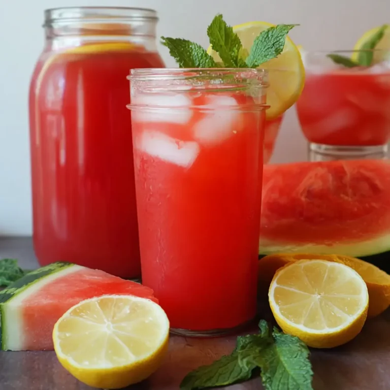 Wassermelonen Minz Limonade