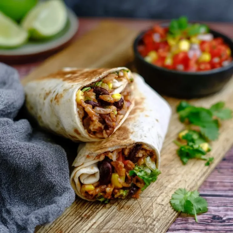 Burritos mit Reis und Bohnen