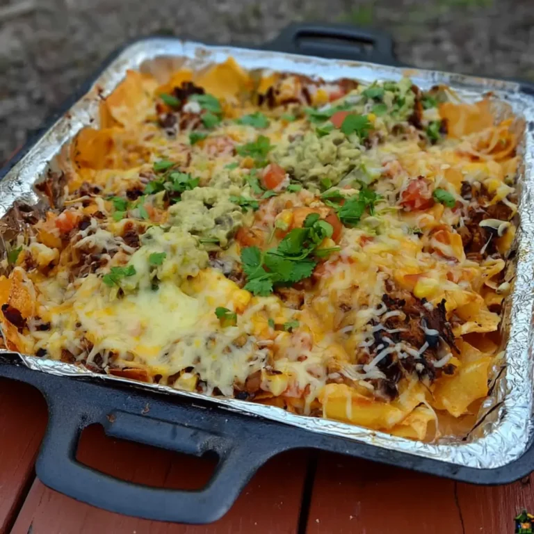 Gegrillte Nachos vom Lagerfeuer