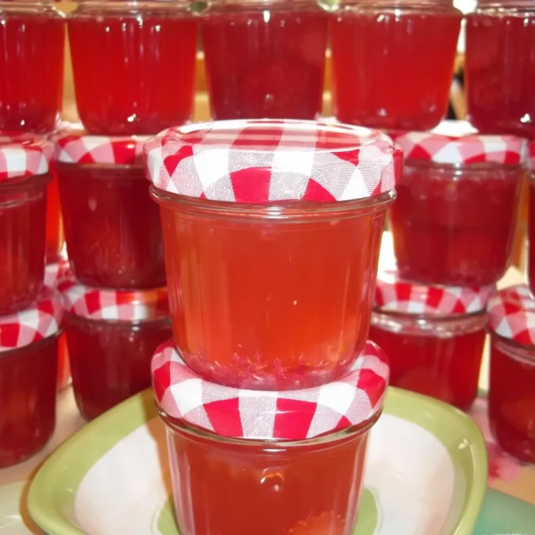 Holunderblütengelee mit Erdbeeren