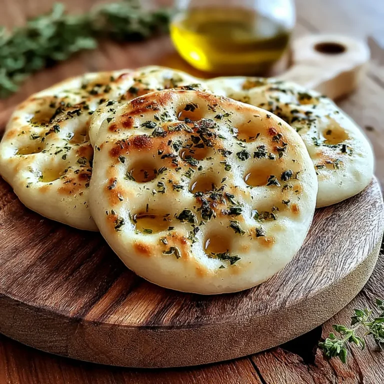 Knoblauch Kräuter Fladenbrot