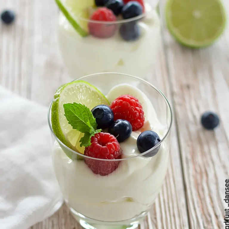 Limetten Joghurtmousse
