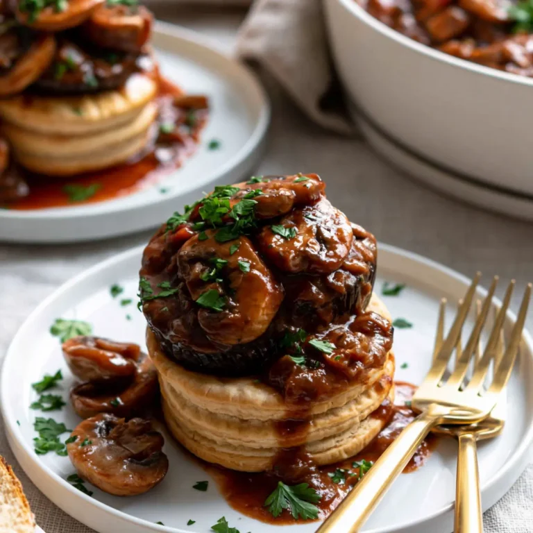 Pilzgulasch à la Bourguignonne