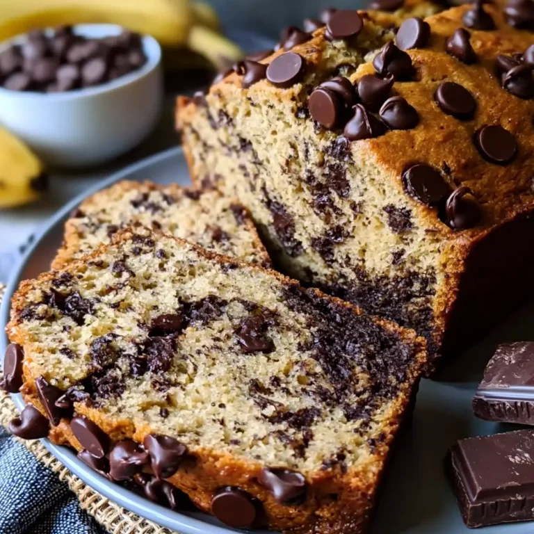 Schokoladenstückchen Bananenbrot