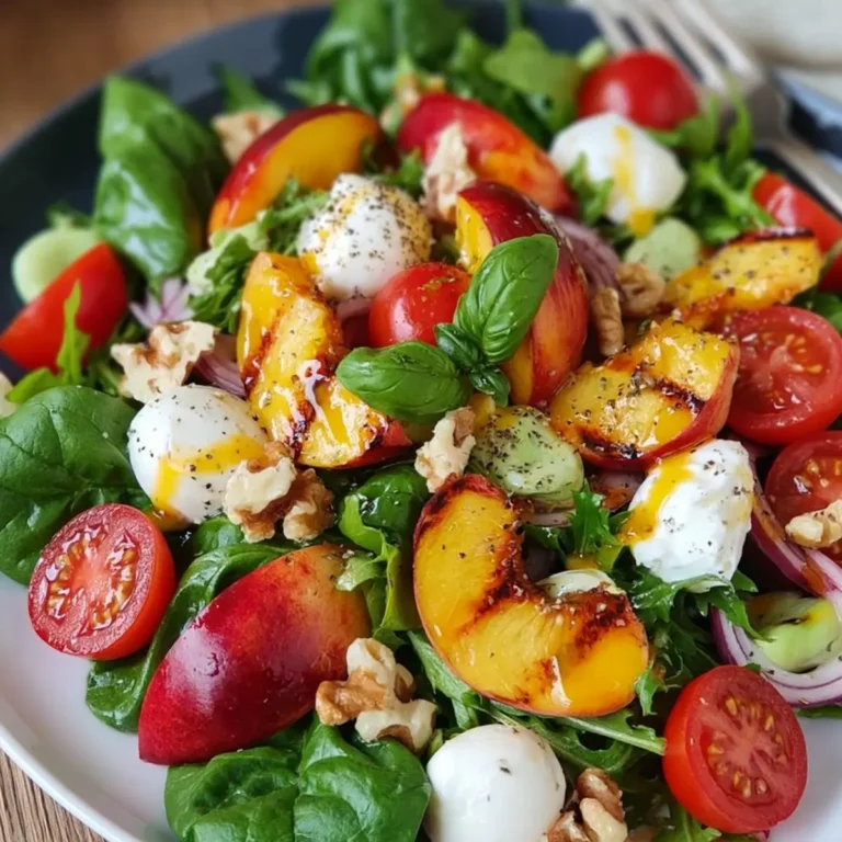 Sommersalat mit Nektarine