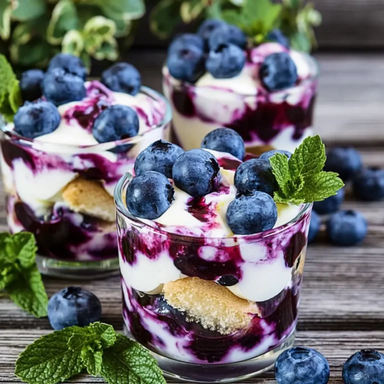 Blaubeer Tiramisu im Glas ohne Ei & Alkohol