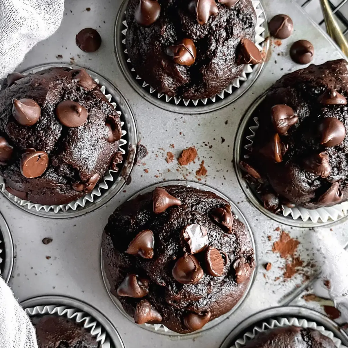 Double Chocolate Espresso Muffins