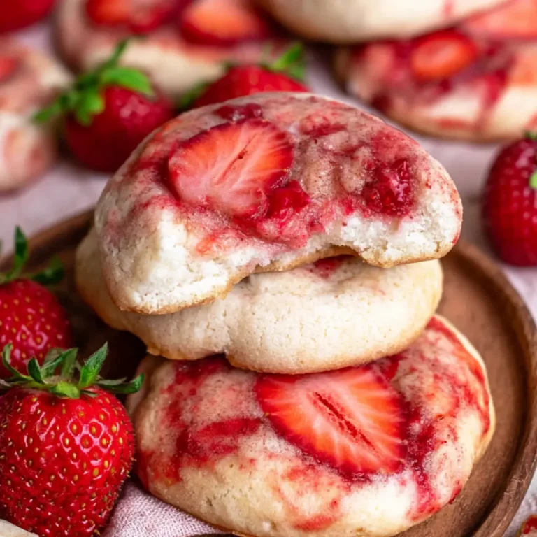Erdbeer Cheesecake Cookies