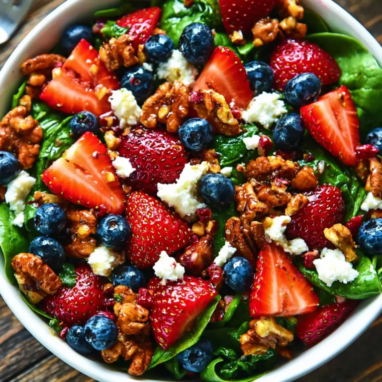 Erdbeer Spinat Salat
