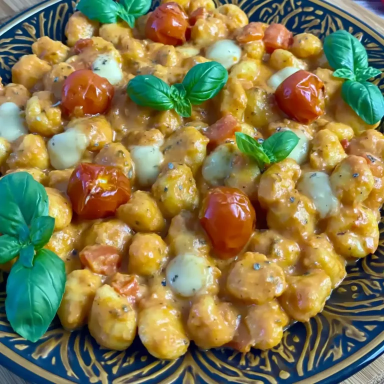 Gnocchi mit Tomatensoße und Mozzarella