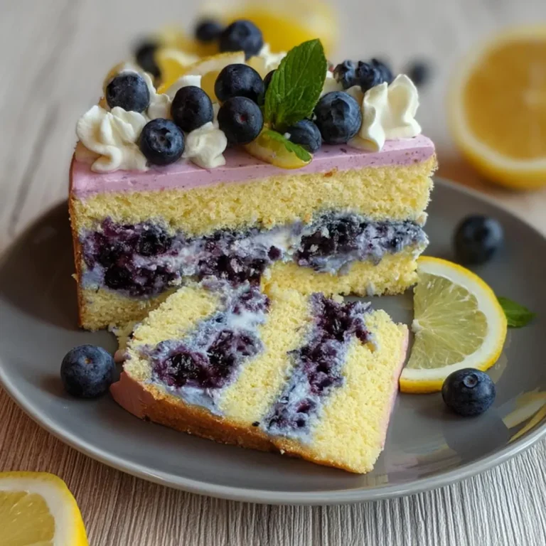 Heidelbeertorte mit Zitrone