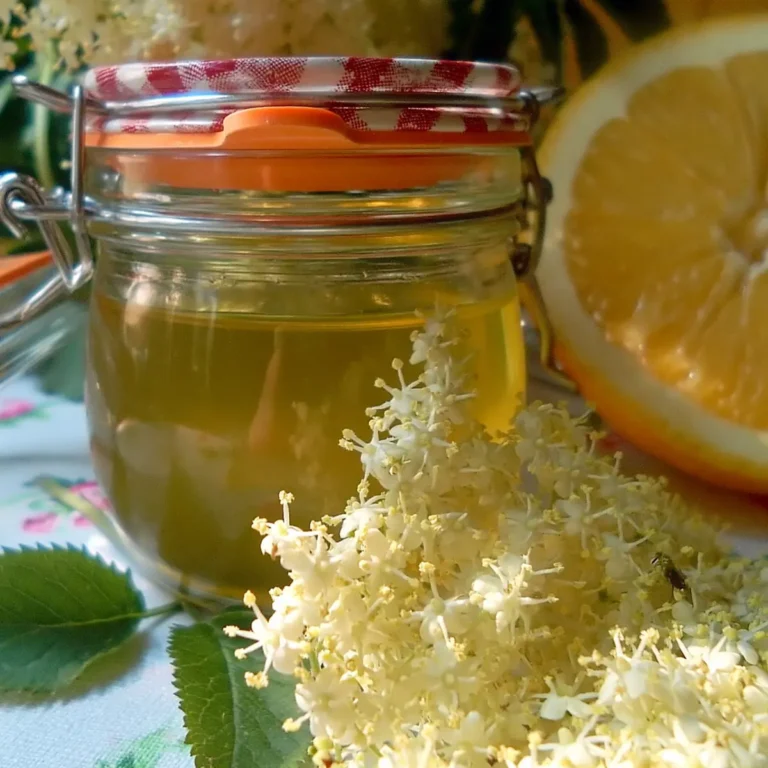 Holunderblütengelee mit Orangensaft
