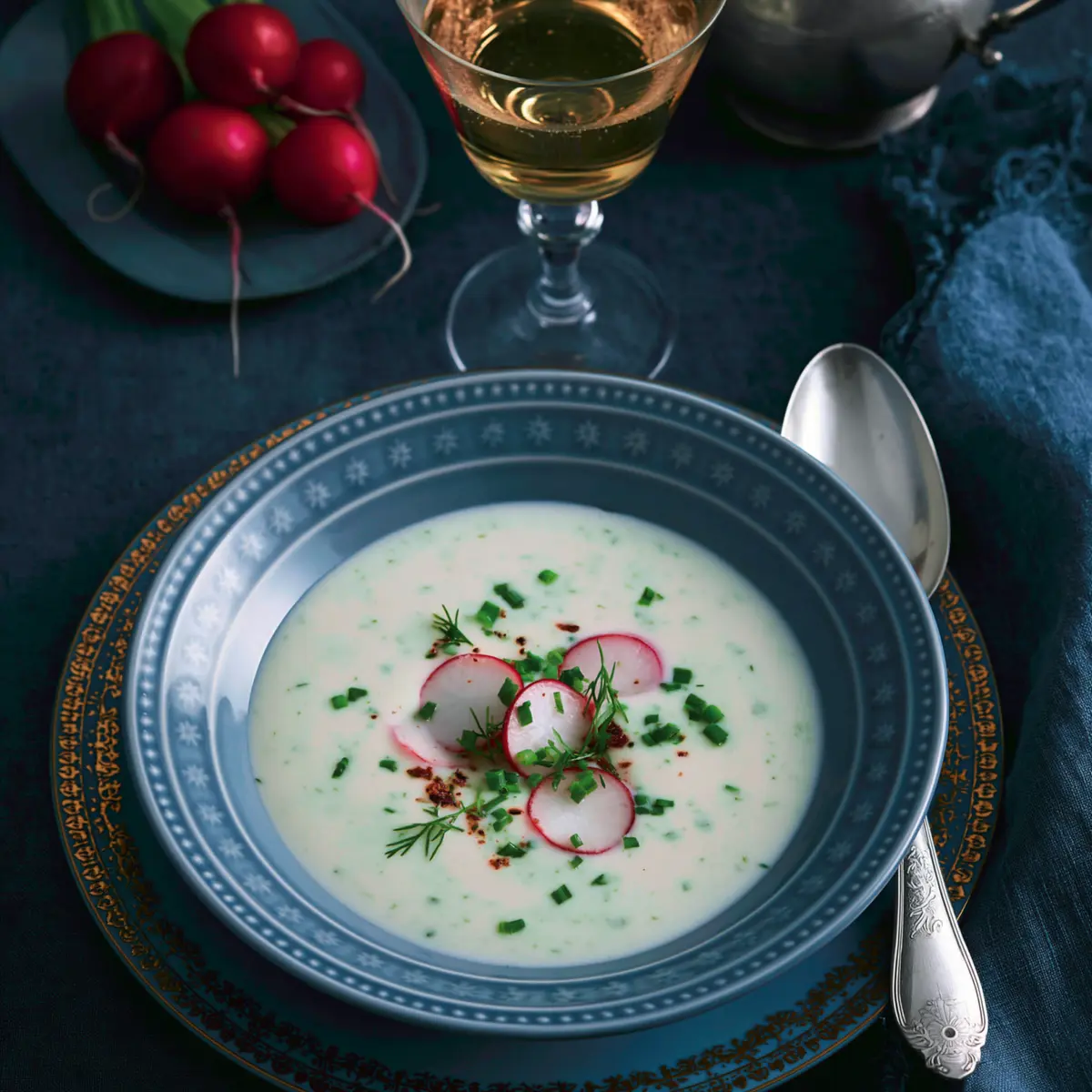 Kalte Radieschensuppe
