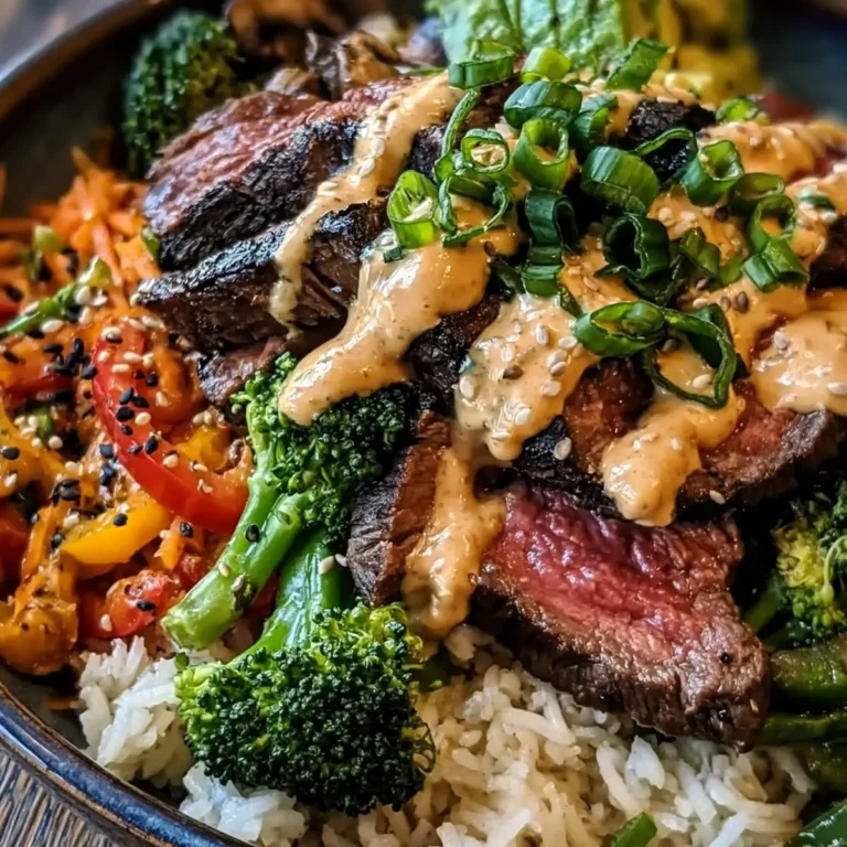 Koreanische BBQ Steak Bowl mit würziger Sauce