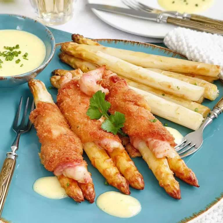 Spargel Cordon Bleu Röllchen