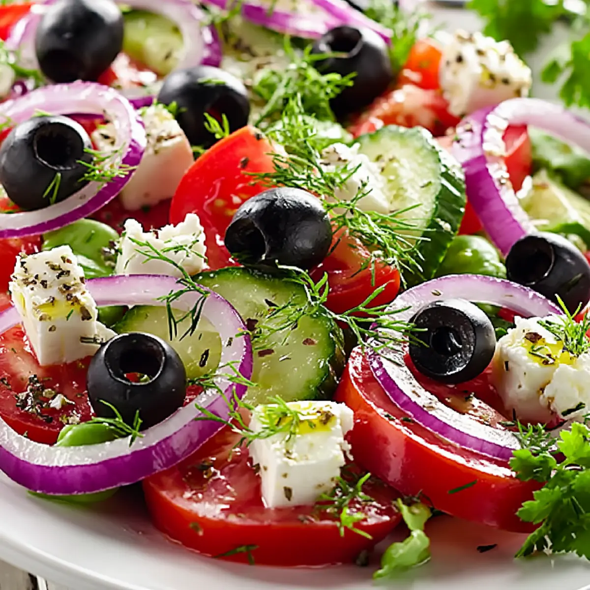 Traditioneller griechischer Salat