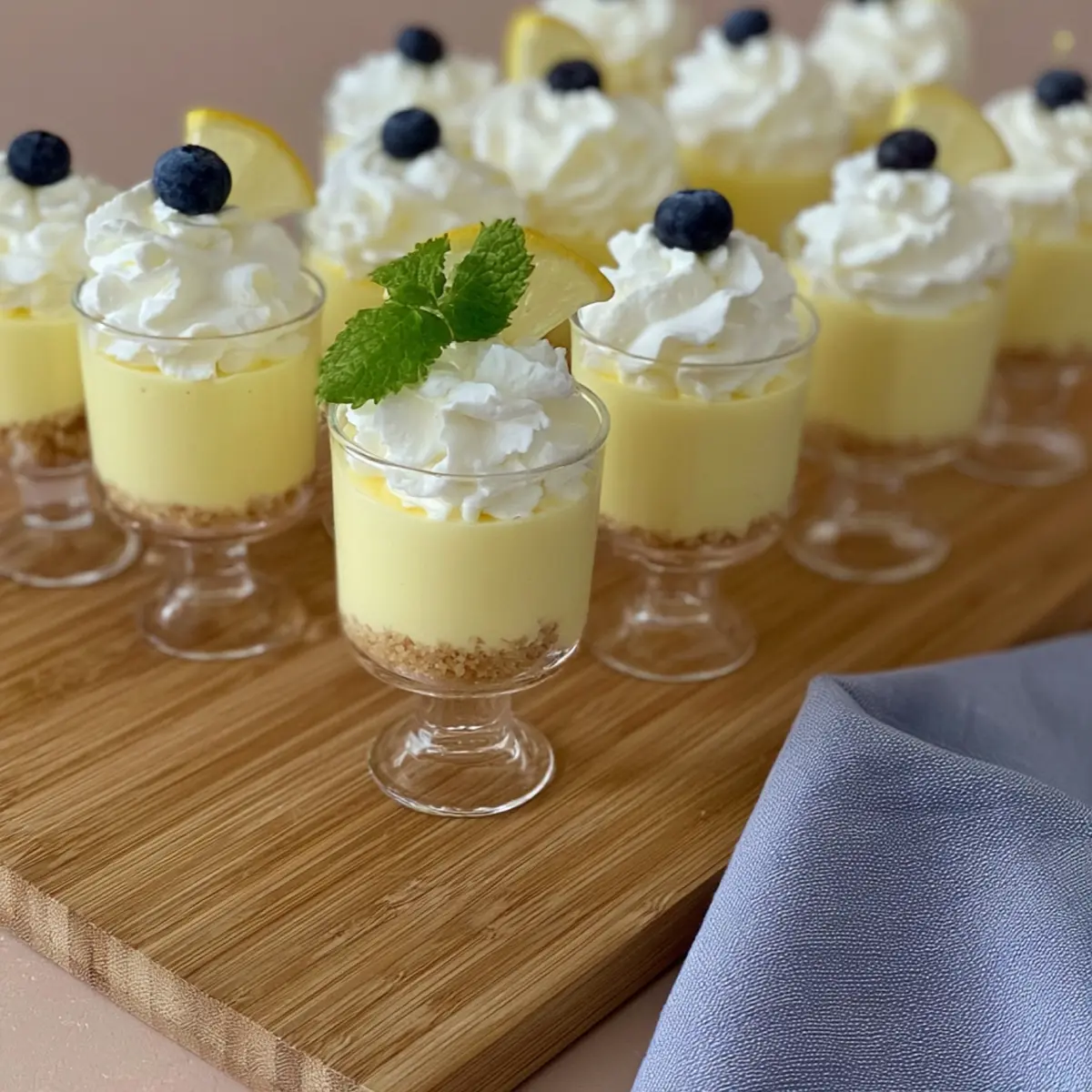 Zitronen Cheesecake im Glas