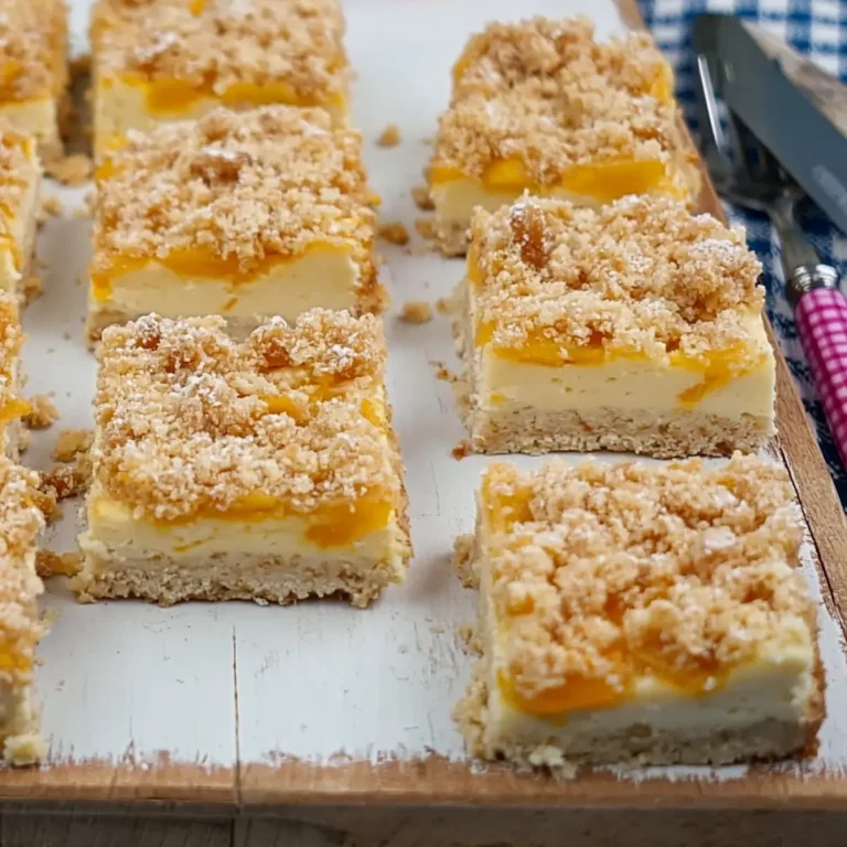 Aprikosenkuchen mit Streuseln vom Blech