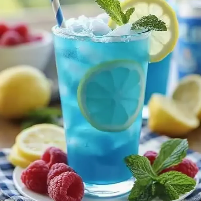 Blaue Himbeer Limonade