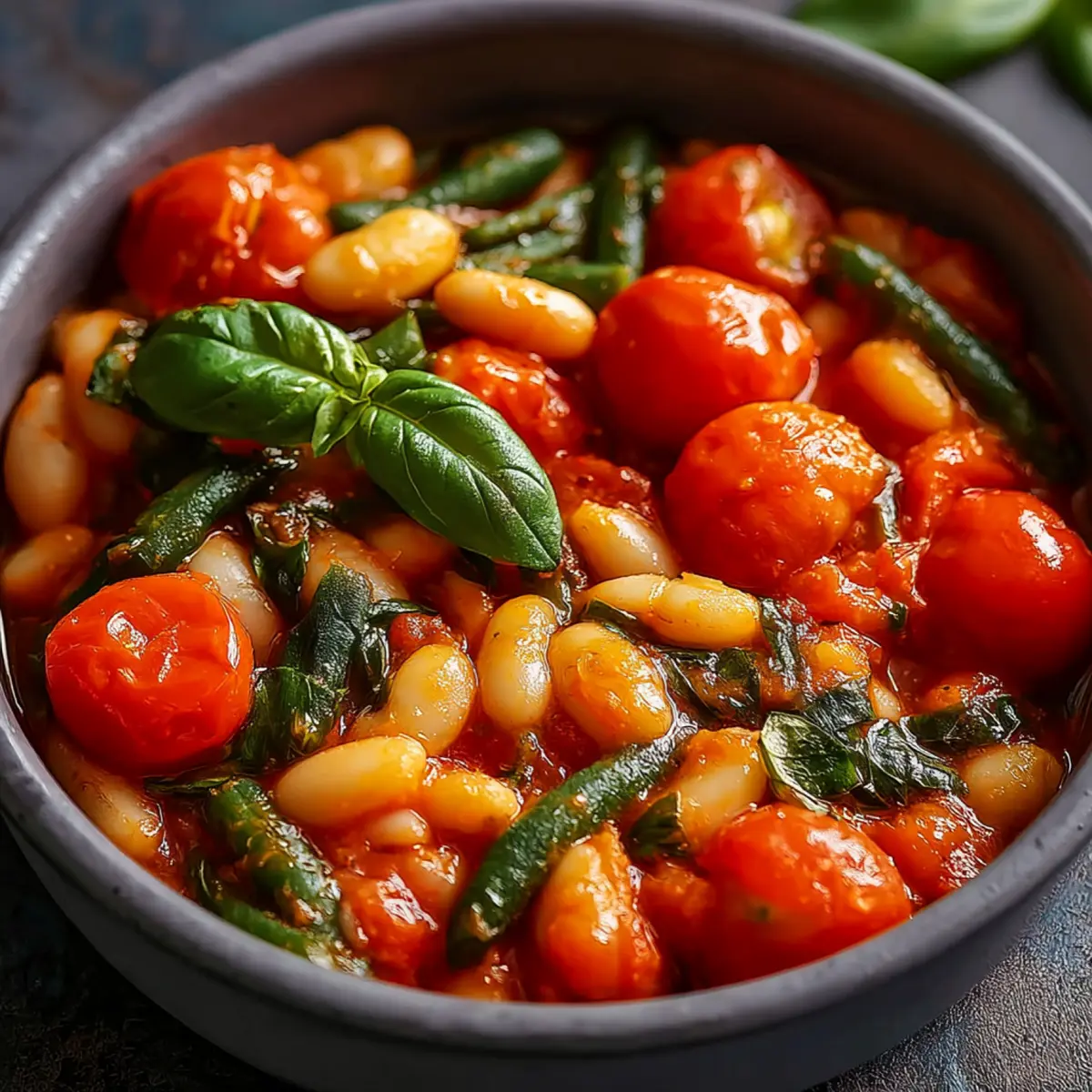 Bohnen mit Tomaten