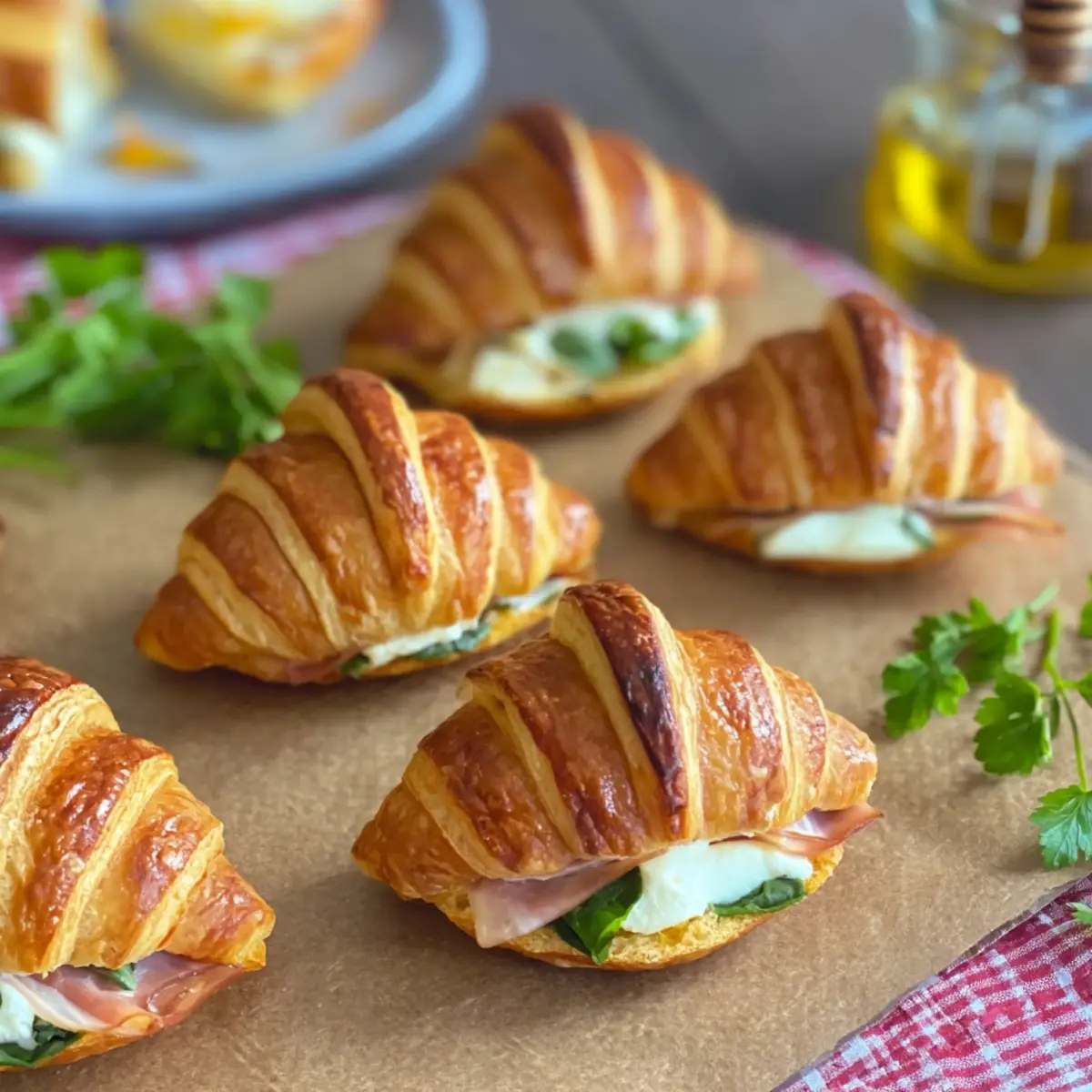 Gefüllte Croissants