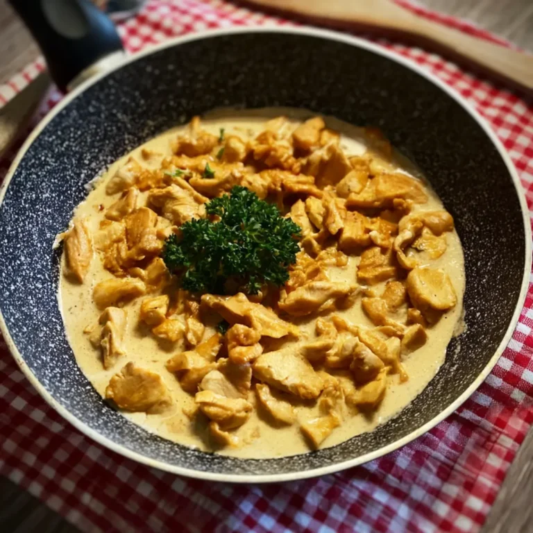 Hähnchengeschnetzeltes mit Sahne