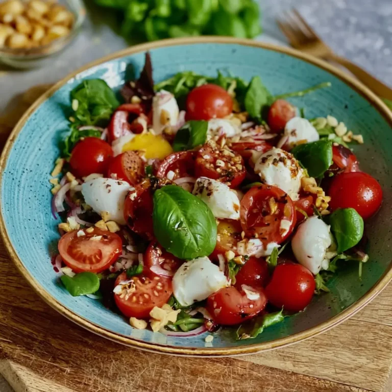 Italienischer Tomaten Mozzarella Salat