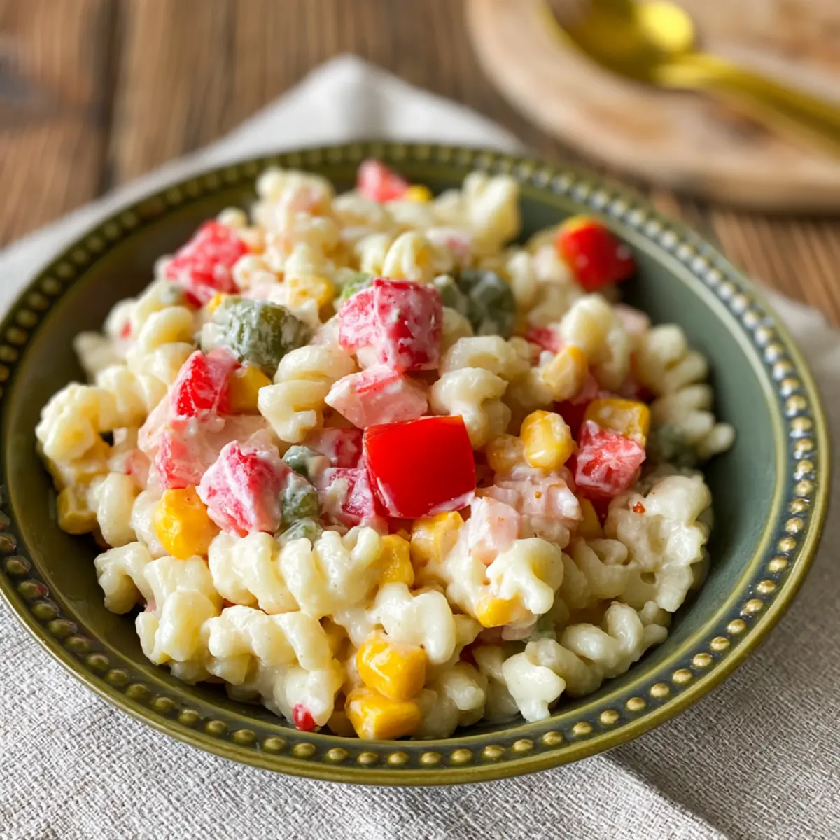 Nudelsalat ohne Mayonnaise