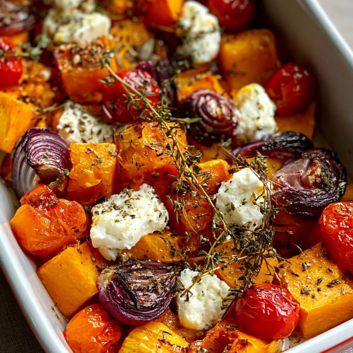 Ofen-Kürbis mit Feta