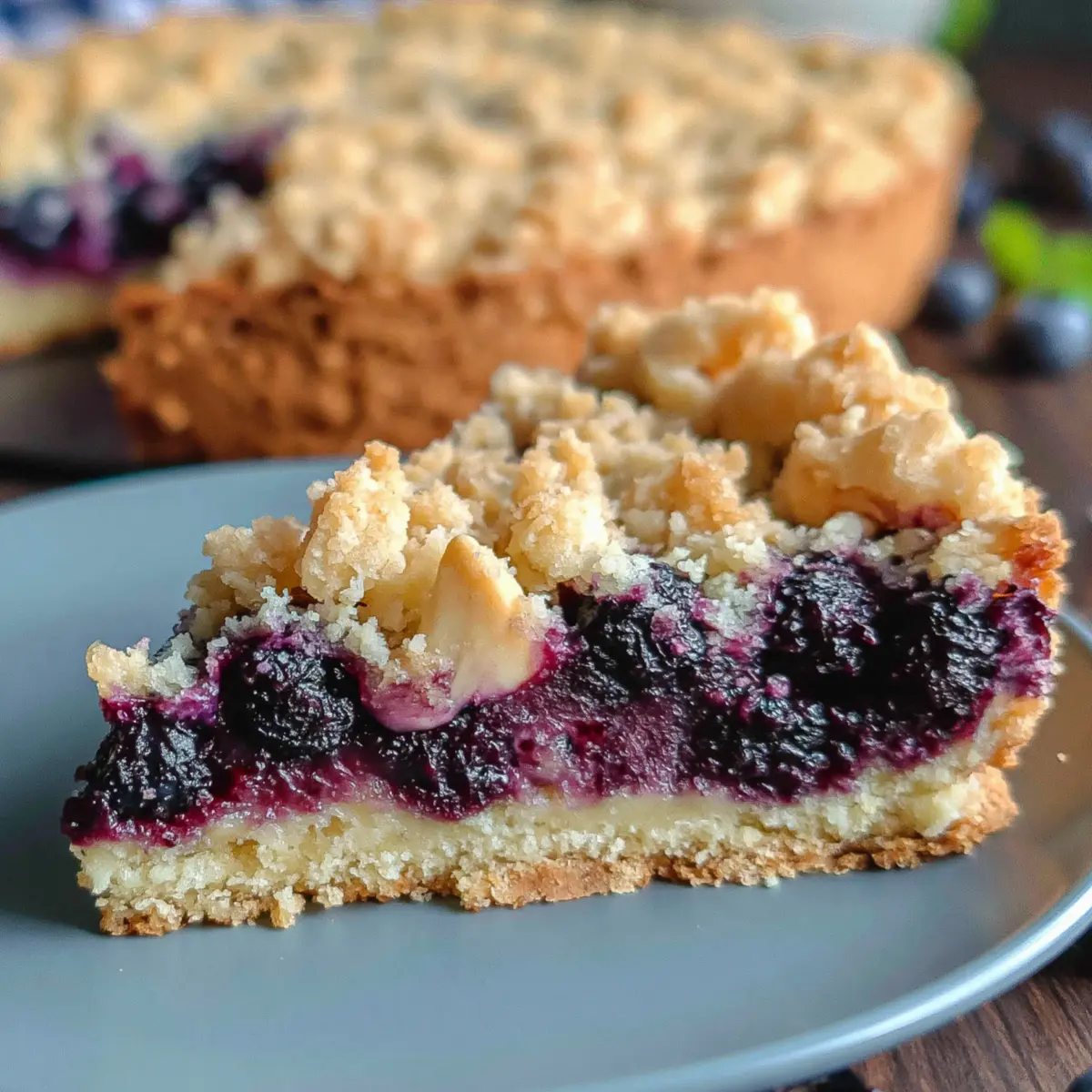 Omas Heidelbeerkuchen mit Streuseln nach Landfrauenart