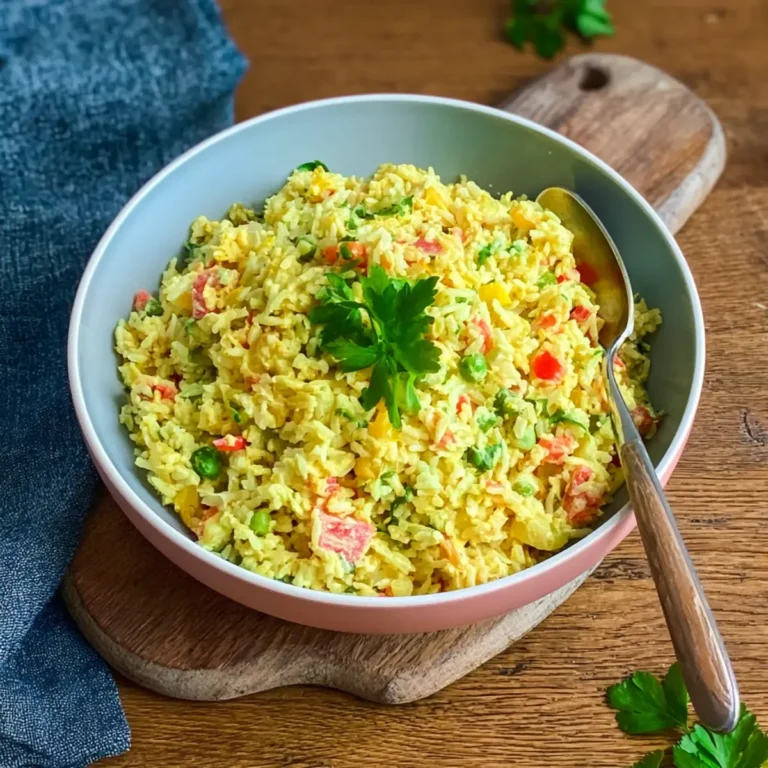 Reissalat mit Curry