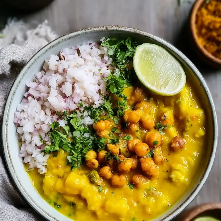 Samtiges Kohlrabi-Curry mit knusprigen Kichererbsen