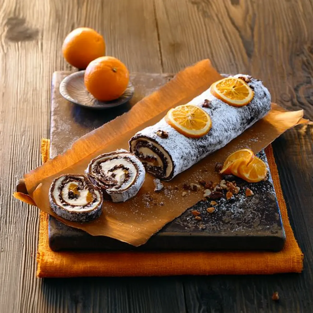 Schoko Orangen Rolle