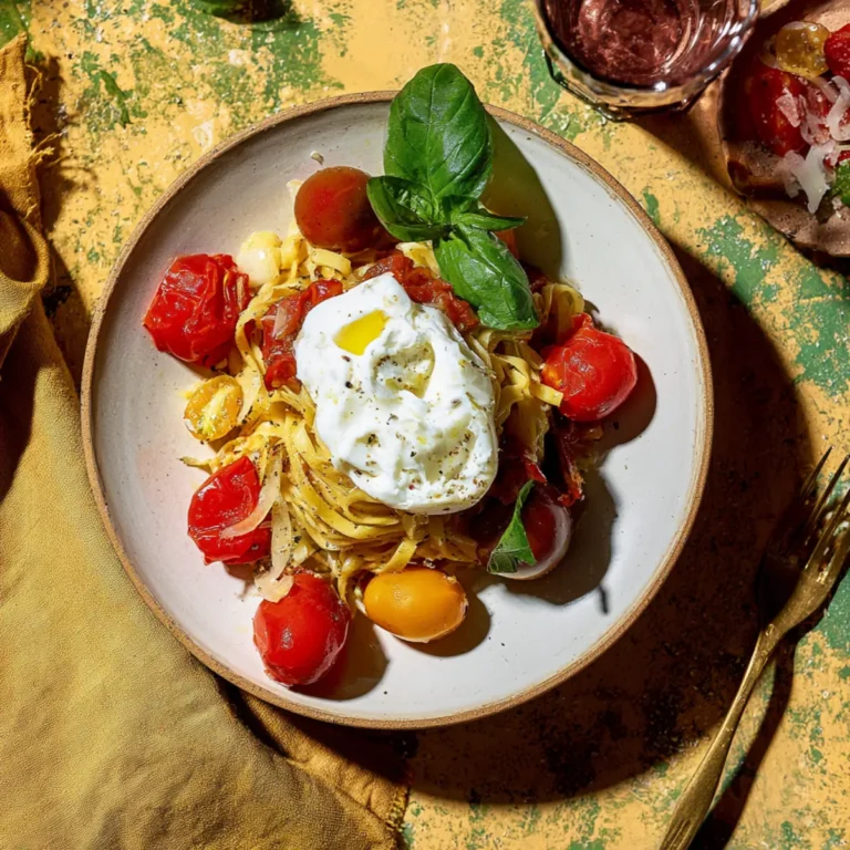 Sommer Pasta Aglio e Oglio Caprese