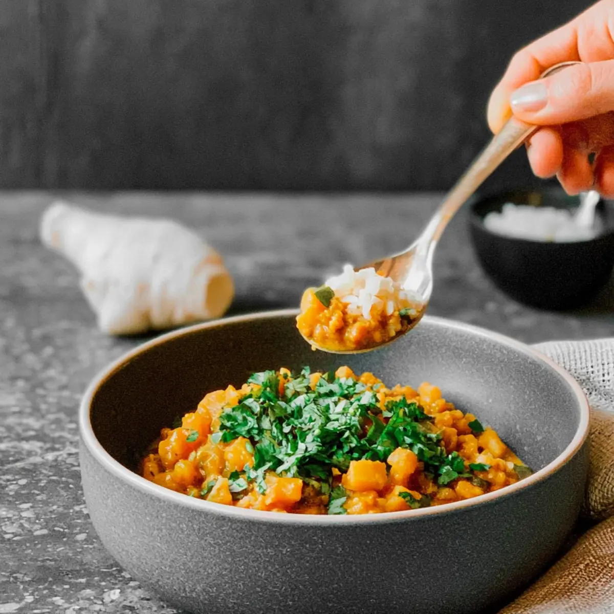 Steckrüben Curry