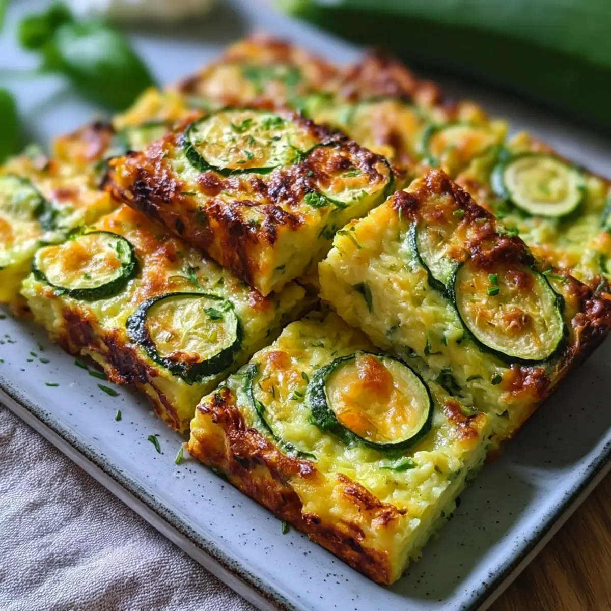 Vegetarische Zucchini Scheiben