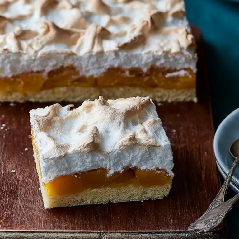 Wachauer Marillenkuchen mit knuspriger Baiserhaube