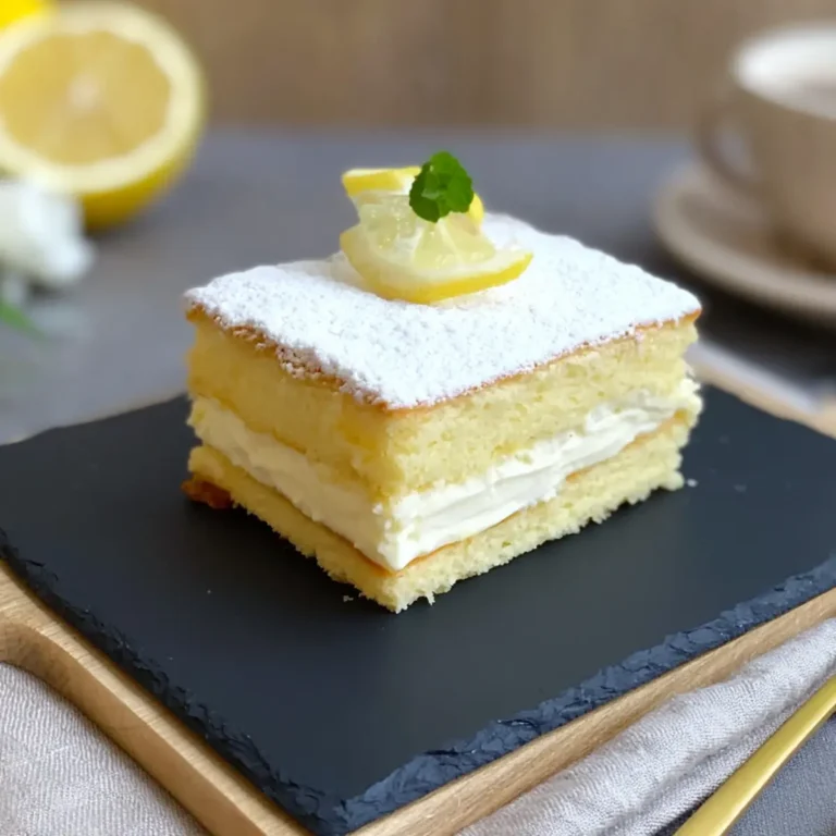 Zitronen Mascarpone Schnitte