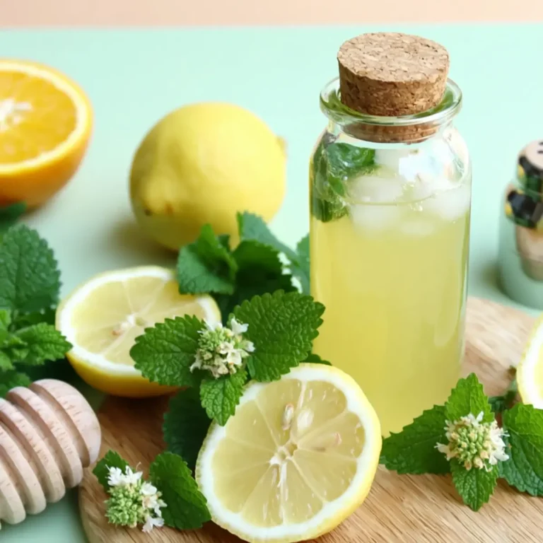 Zitronen Melisse Sirup mit Orange