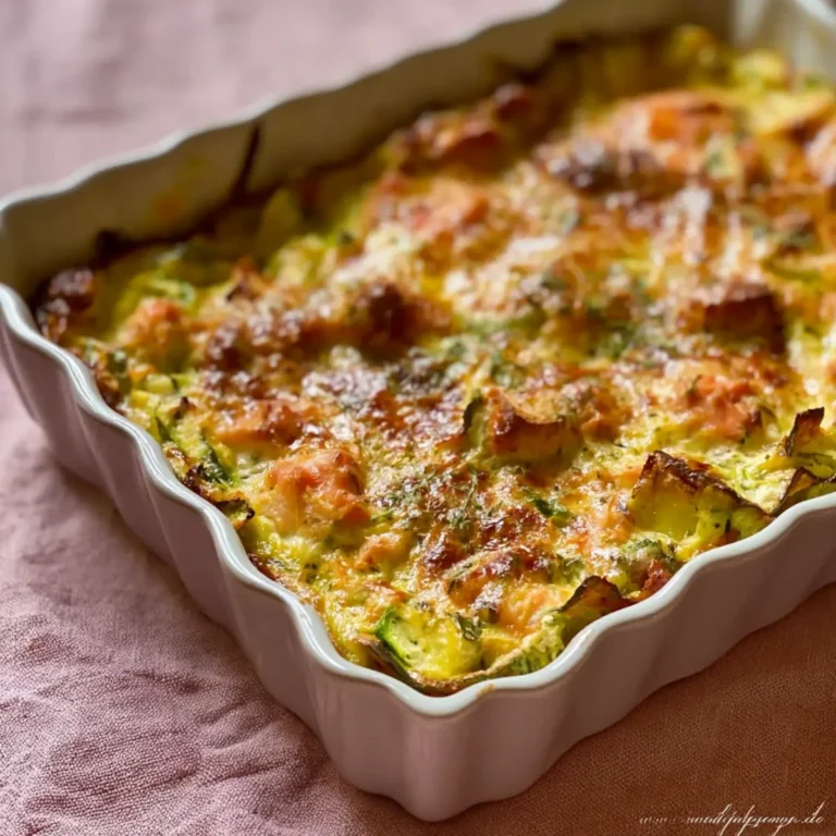 Zucchini Gratin mit Thunfisch