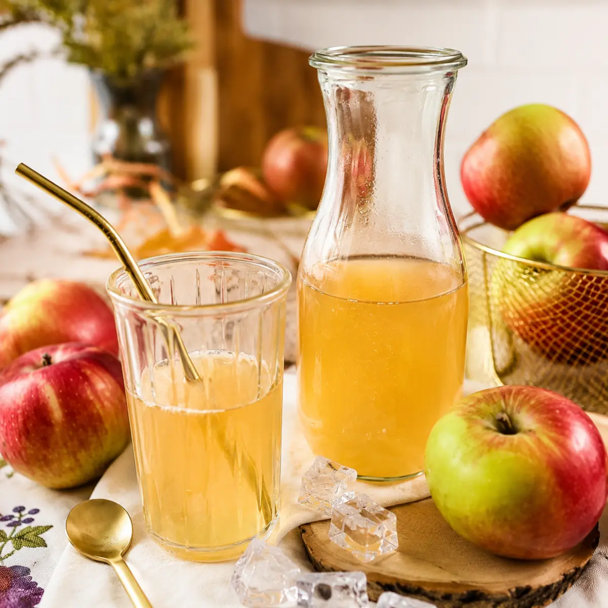 Apfelsaft ohne Zucker