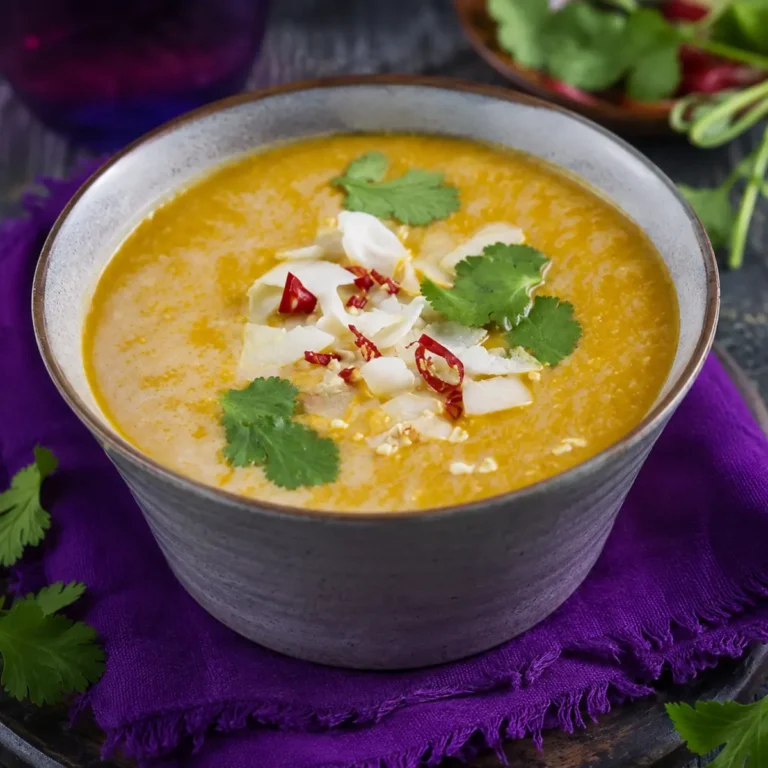 Asia Kürbissuppe mit Kokosmilch