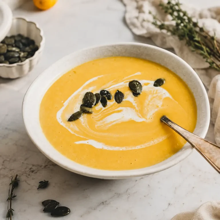 Butternut Kürbissuppe mit Kokosmilch